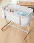 Cozy-Up 2-in-1 Bedside Sleeper & Bassinet Fitted Sheet - Grey Clouds, image 11 of 17 slides