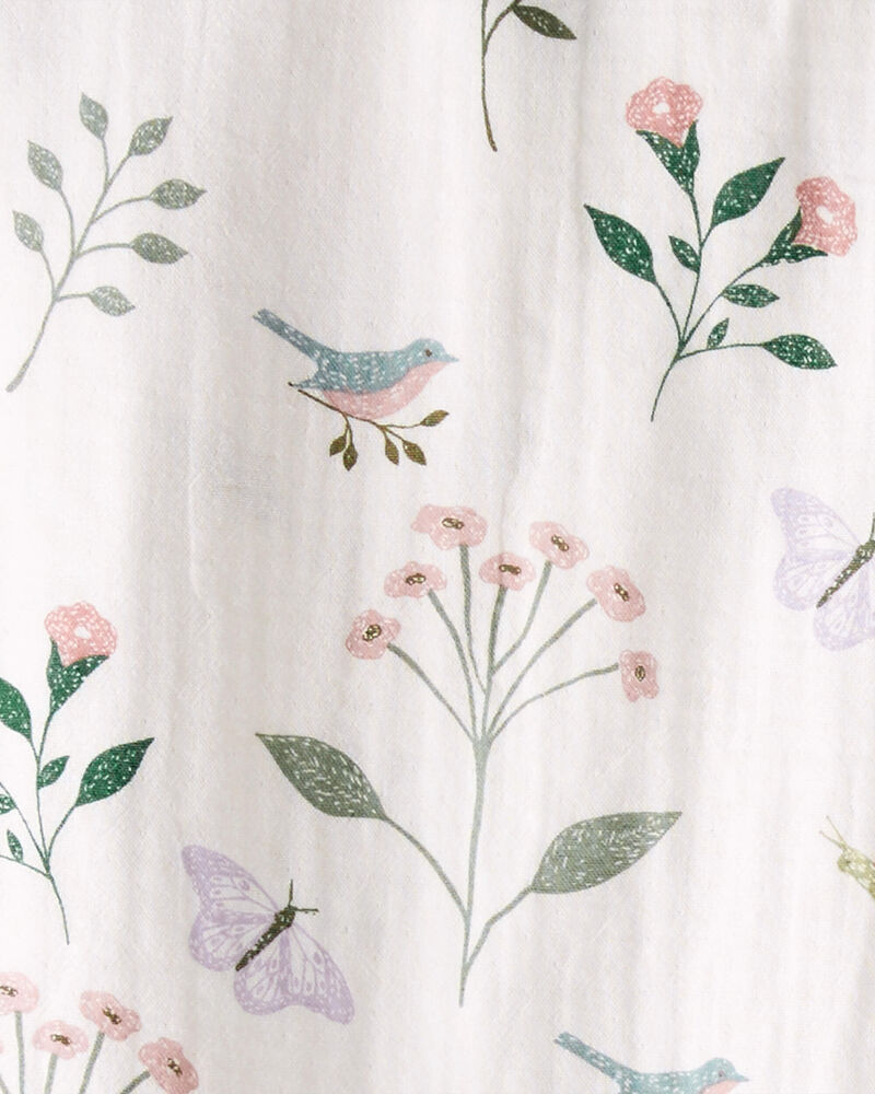 Baby 2-Pack Organic Cotton Muslin Swaddle Blankets, image 3 of 4 slides