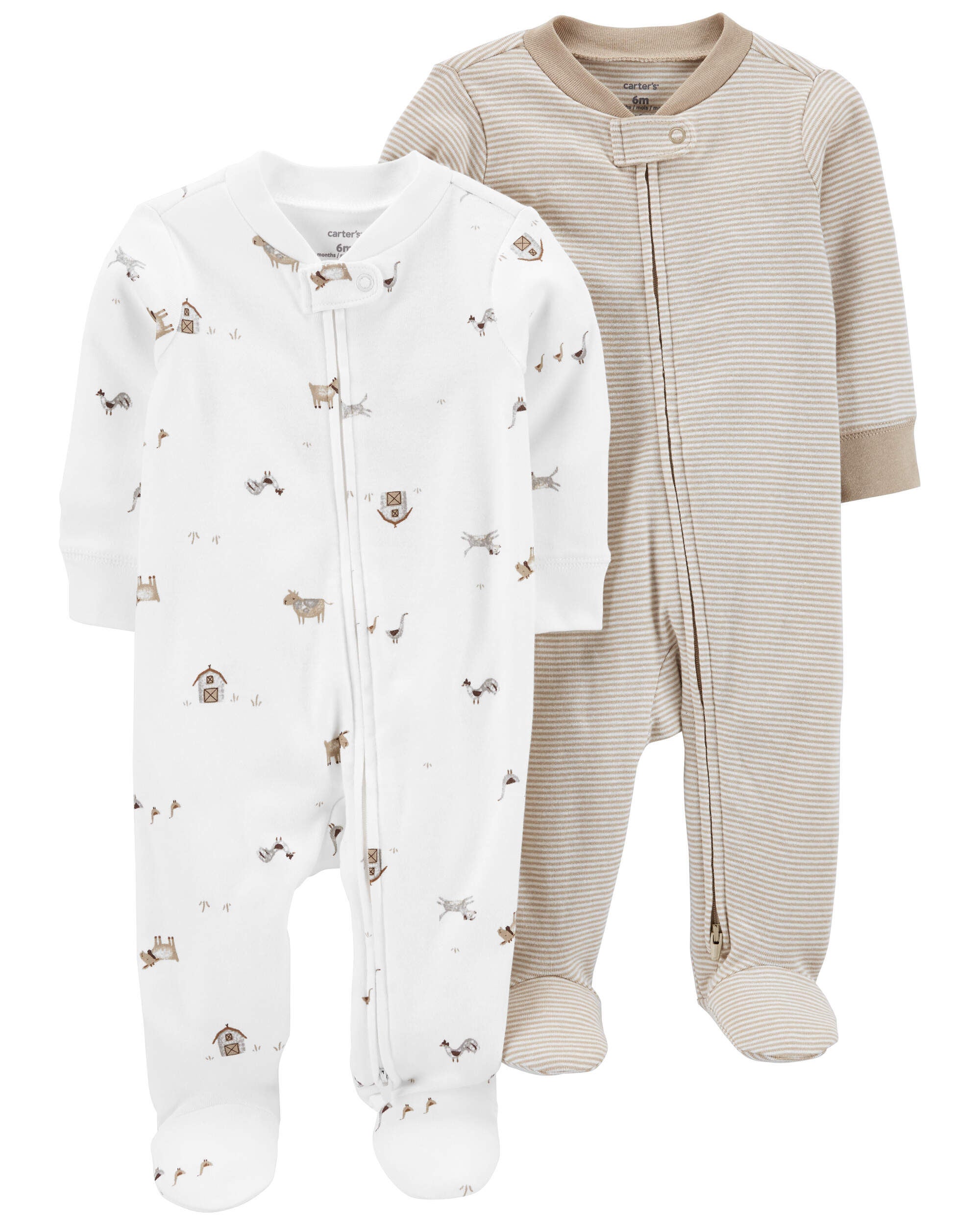 Baby zip 2025 up pyjamas