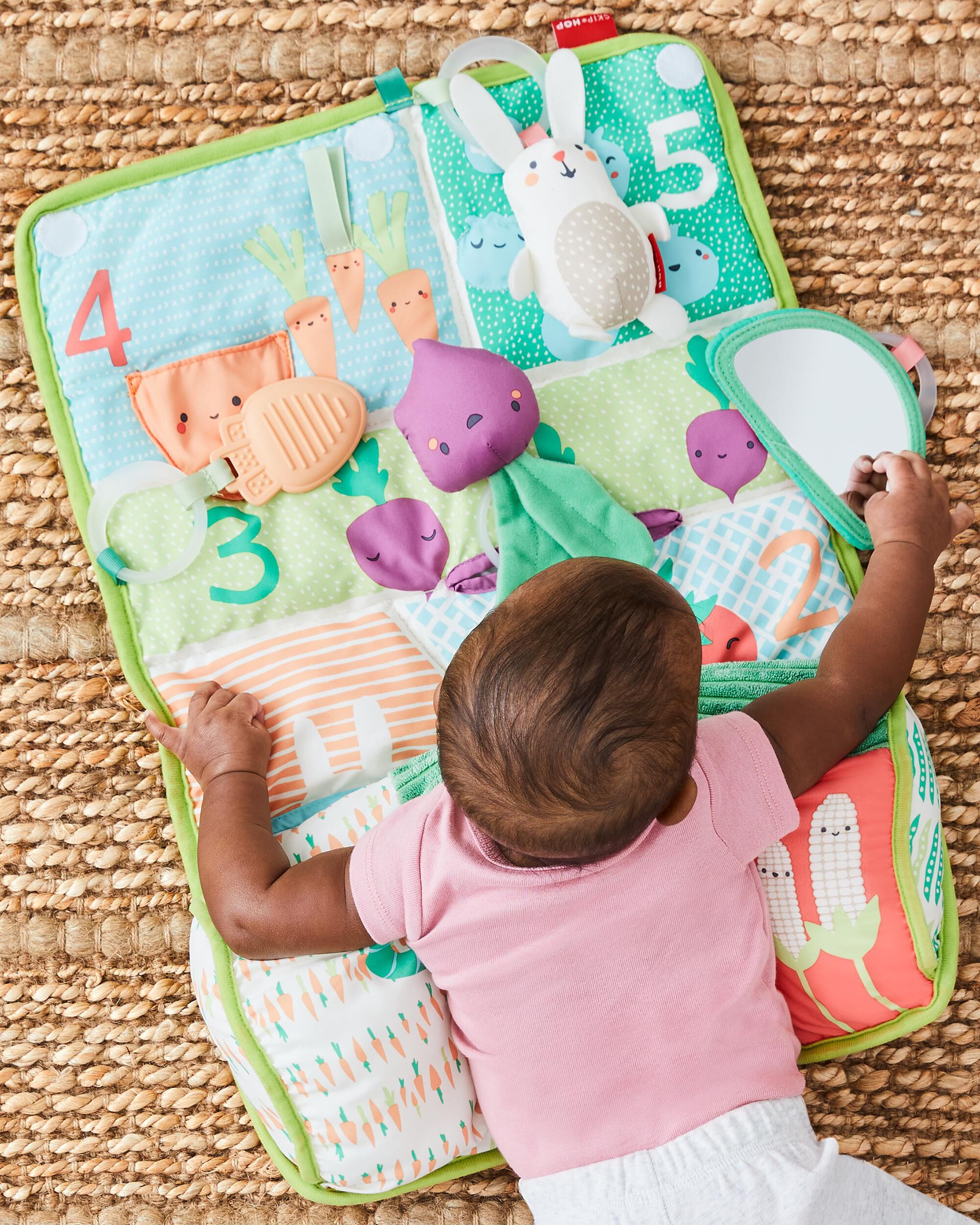 Farmstand Tummy Time Activity Mat, image 9 of 11 slides