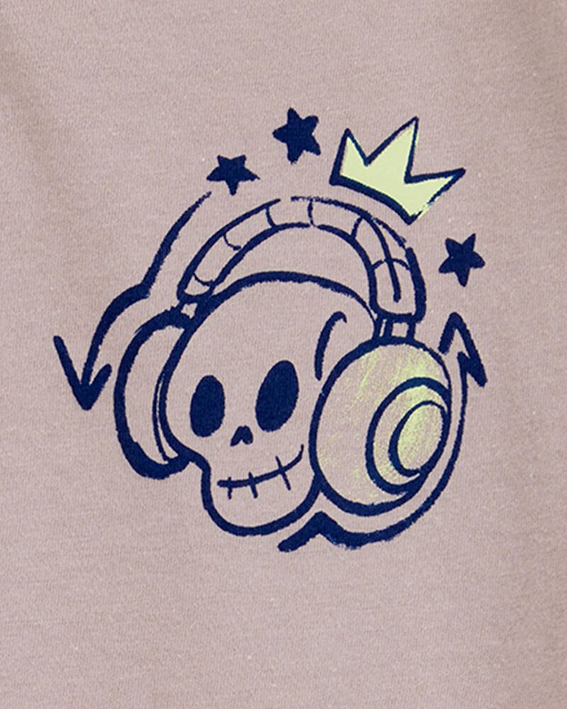 Kid Skull Short-Sleeve Graphic Tee - Brown, image 2 of 3 slides
