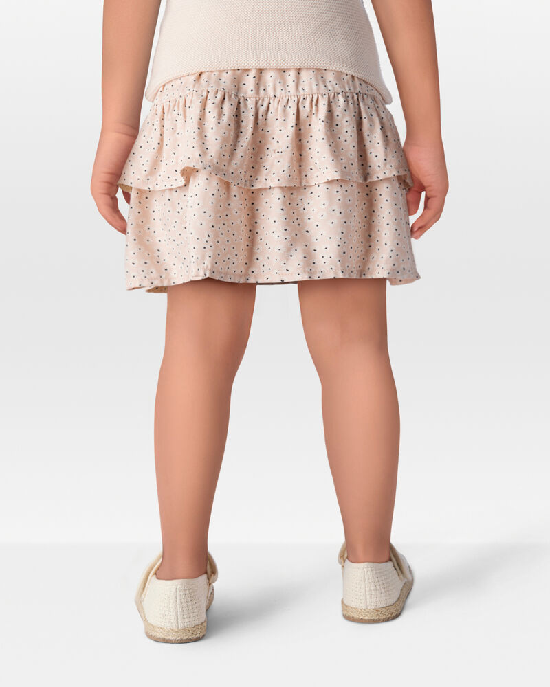 Toddler Floral Pull-On Ruffle Skort, image 3 of 6 slides