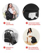 Envi Luxe Backpack Diaper Bag - Black, image 5 of 20 slides