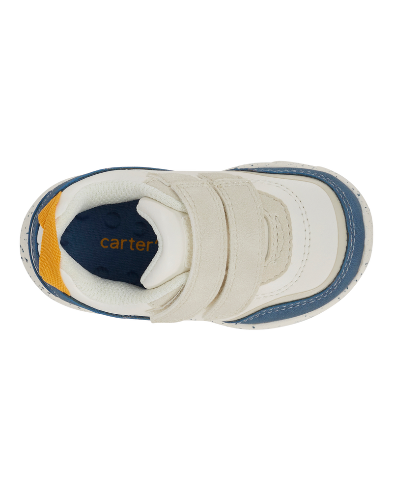 Baby  Every Step® First Walker Fashion Sneakers - White/Blue, image 4 of 7 slides
