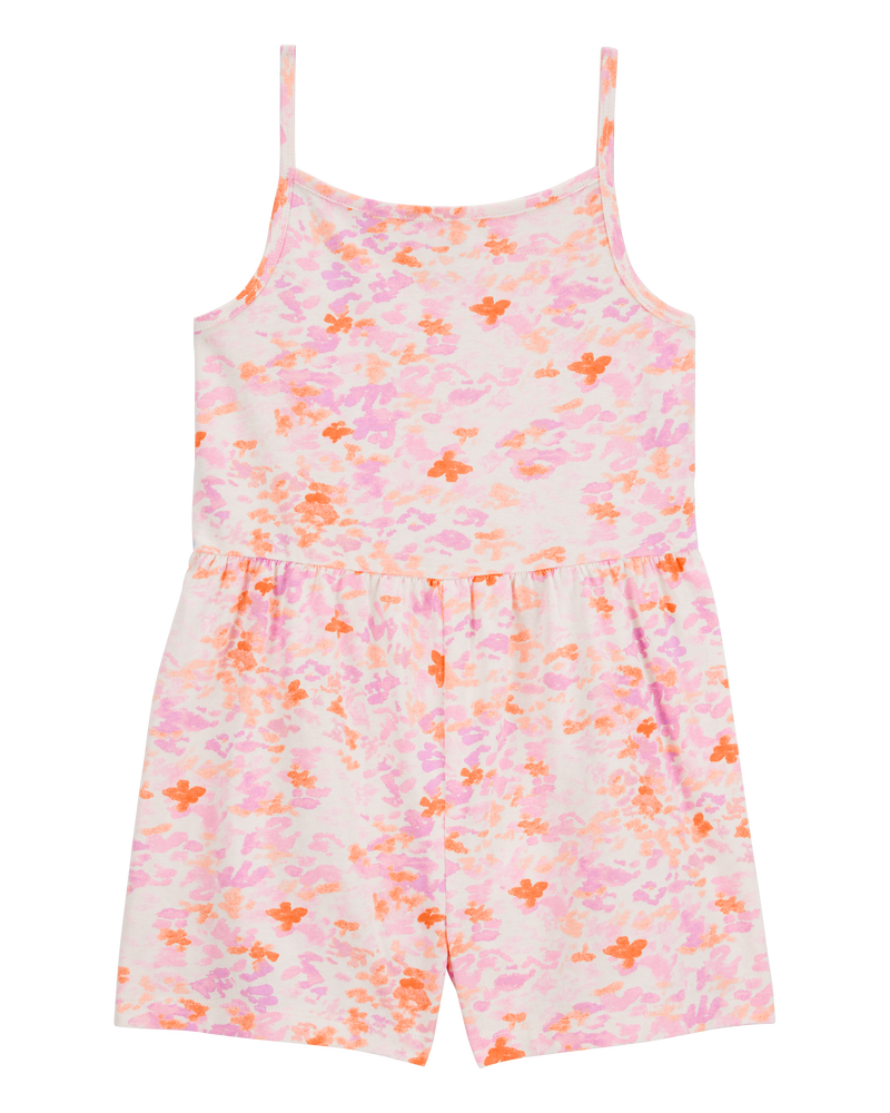 Kid Floral Tank Romper, image 1 of 3 slides