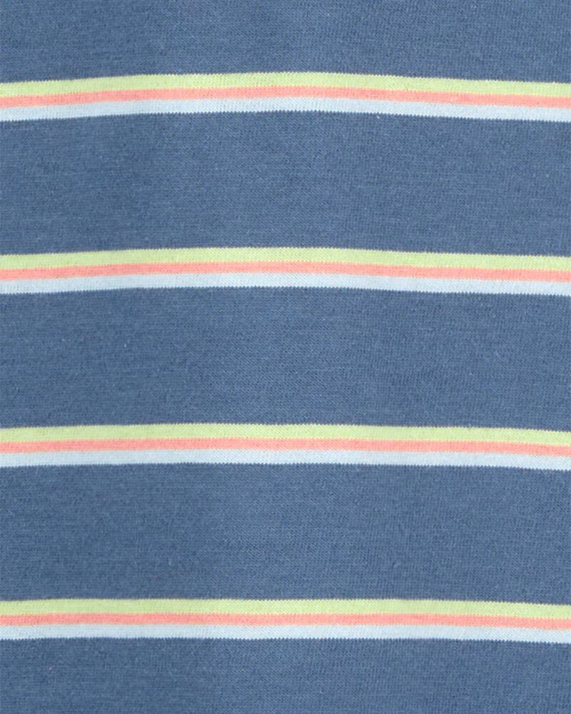 Kid Striped Jersey Polo Shirt, image 2 of 3 slides