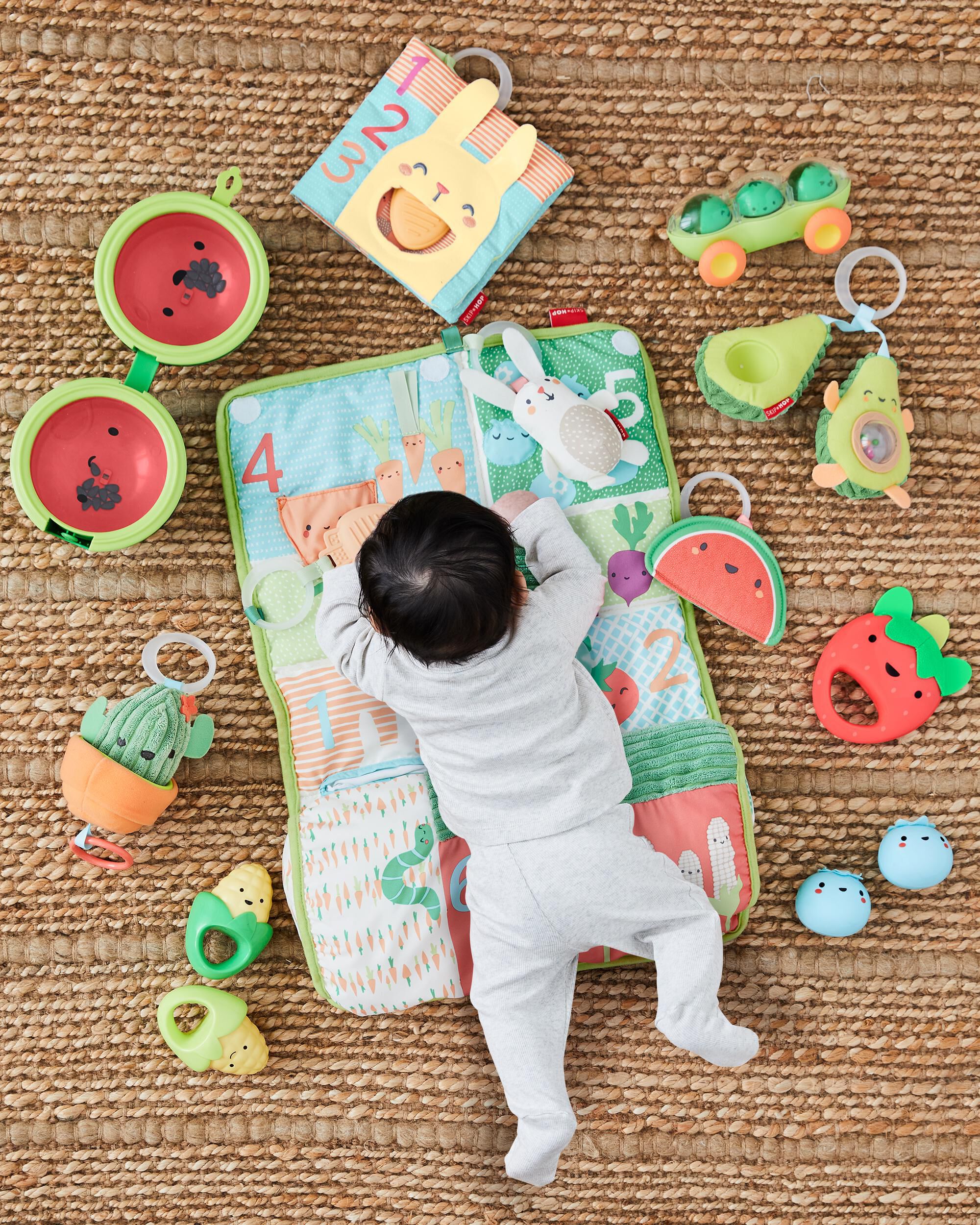 Farmstand Tummy Time Activity Mat, image 6 of 11 slides