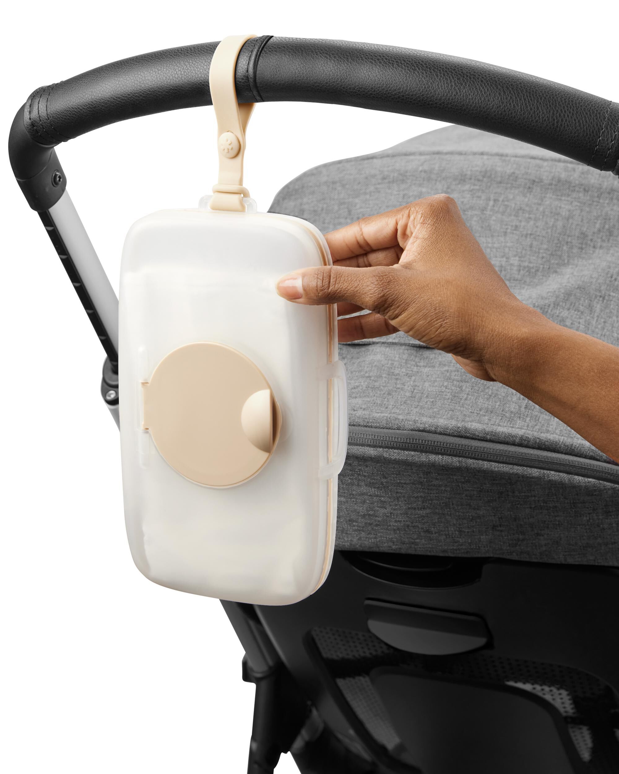 Grab & Go Snug Seal Wipes Case - Oat, image 5 of 6 slides