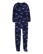 Kid 1-Piece Gamer Fleece Footie Pajamas, image 1 of 3 slides