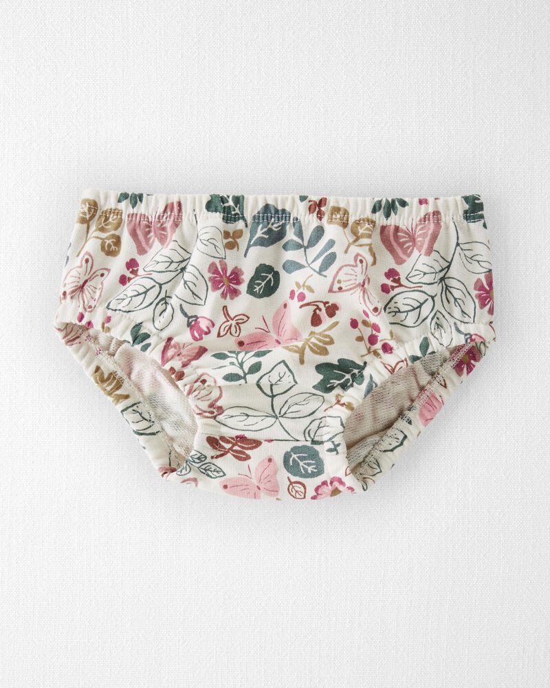 Baby Organic Cotton Butterfly-Print Pocket Dress, image 3 of 6 slides