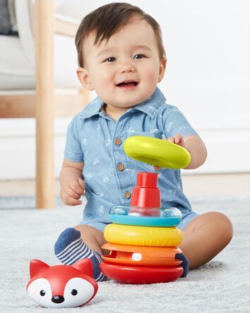 Explore & More Fox Stacking Baby Toy, 