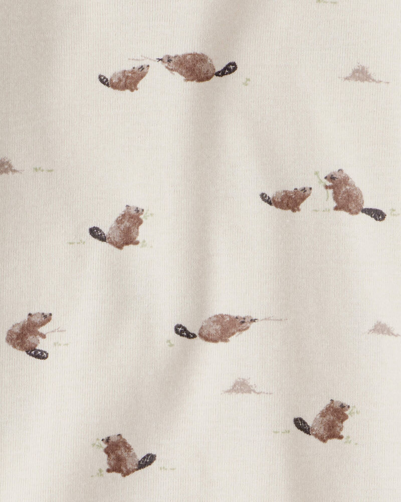 Toddler Organic Cotton Pajamas in Beavers' Creek Print, image 3 of 5 slides