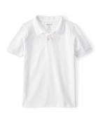 Kid White Piqué Polo Shirt, image 1 of 3 slides
