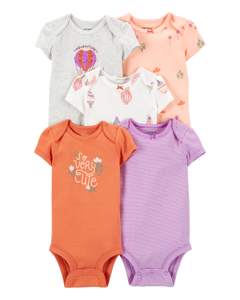 Baby 5-Pack Short-Sleeve Original Bodysuits, image 1 of 8 slides