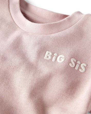 Toddler Organic Cotton Big Sis Pullover, 