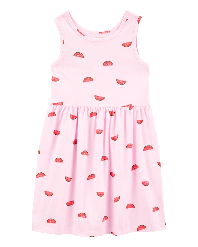 Kid Watermelon Tank Dress, image 1 of 4 slides