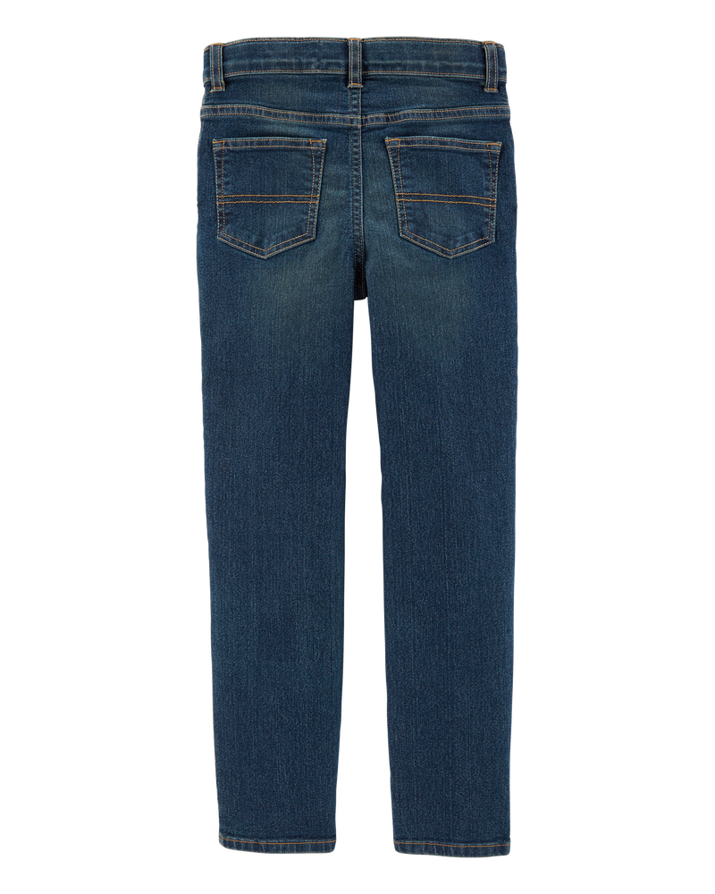 Kid Dark Wash Straight-Leg Jeans, image 2 of 4 slides
