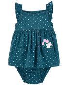 Baby Polka Dot Bodysuit Dress, image 1 of 3 slides