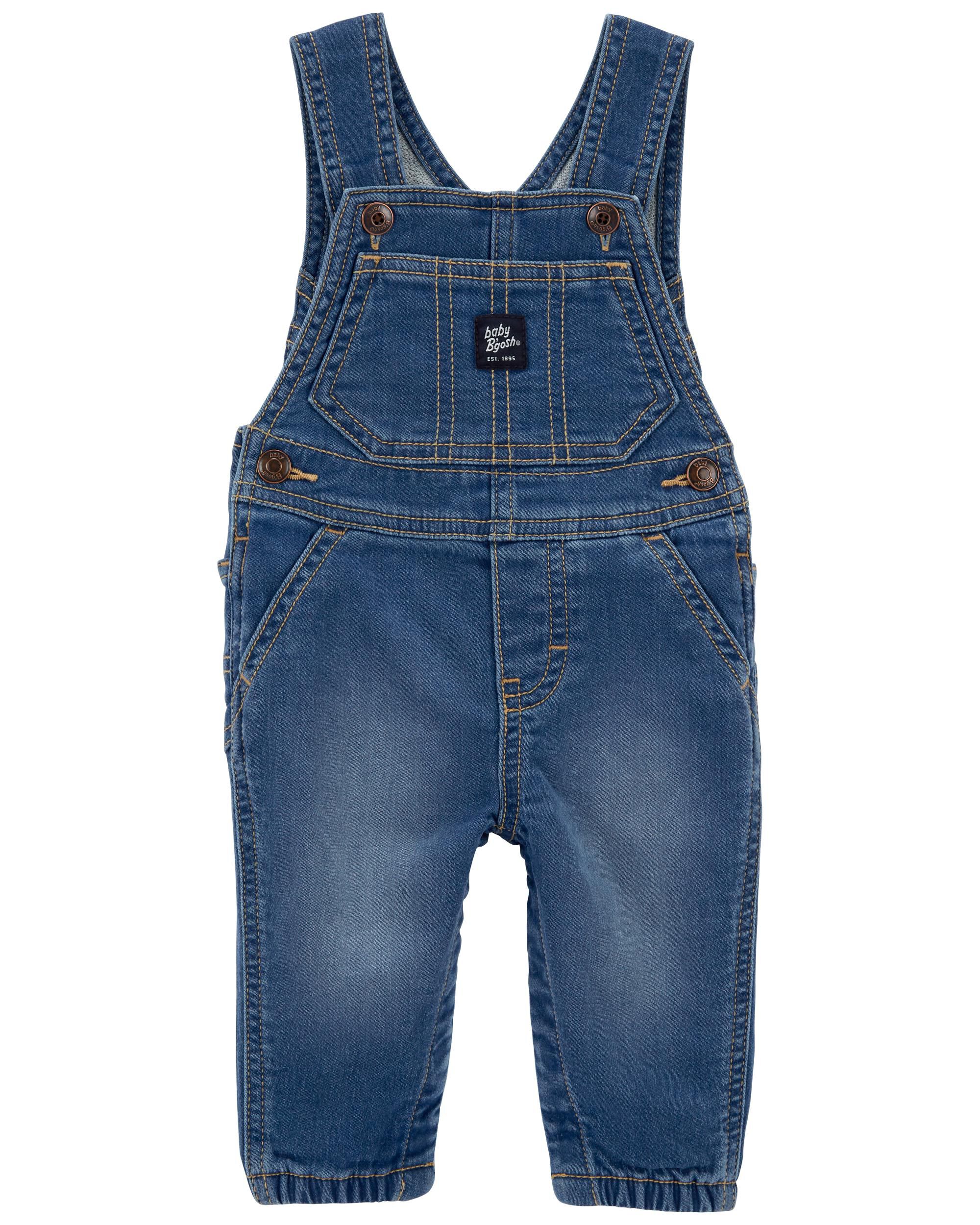 Knit cheap denim overalls