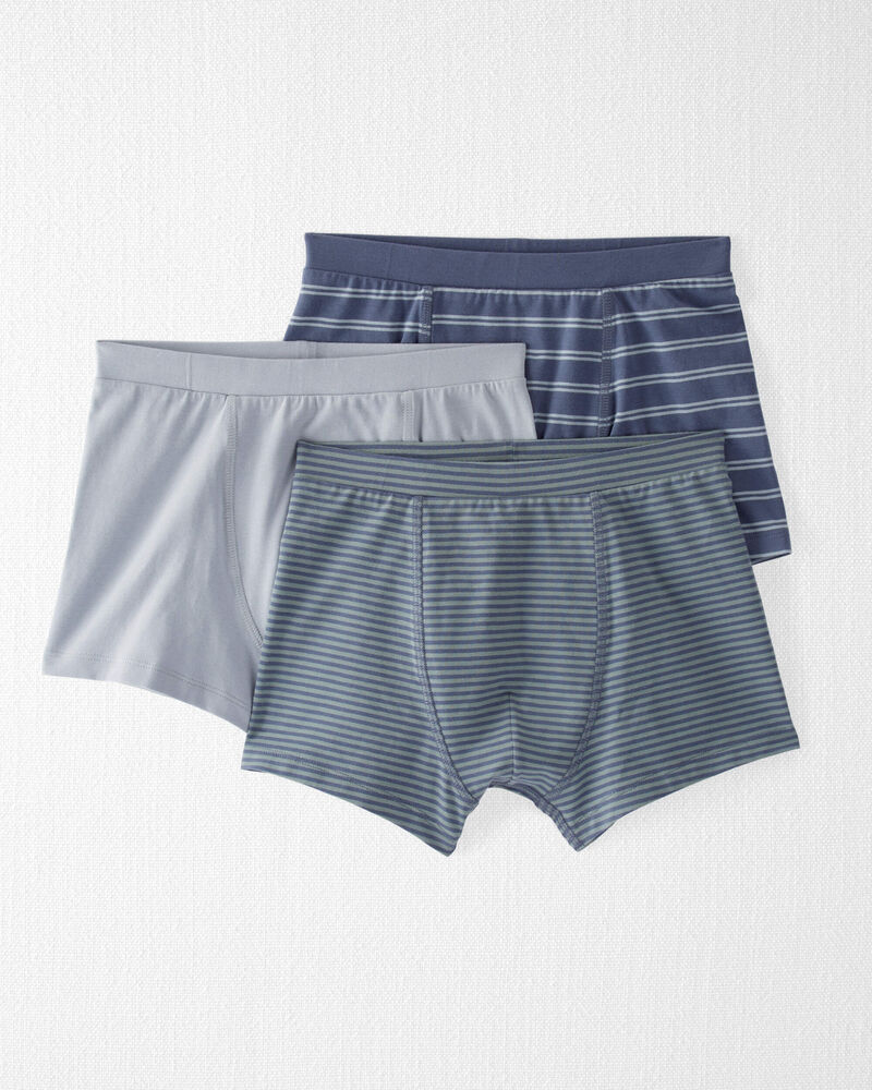 3-Pack Organic Cotton Boxer Shorts, image 1 of 4 slides