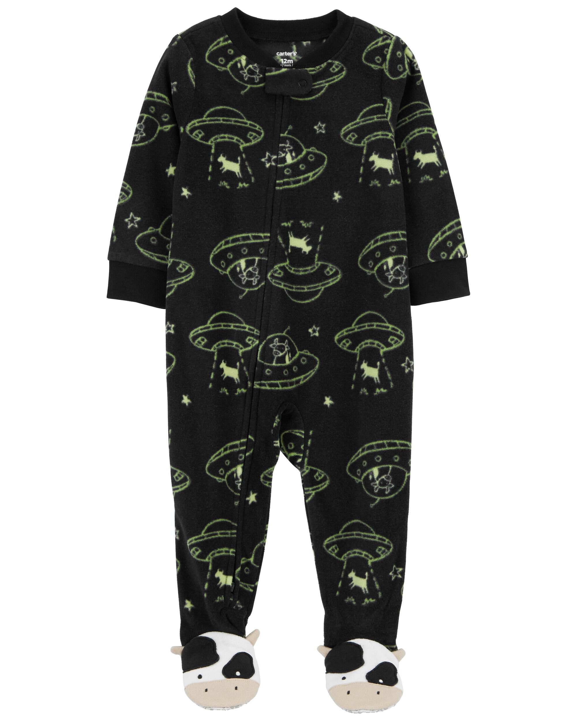 Space footie pajamas discount
