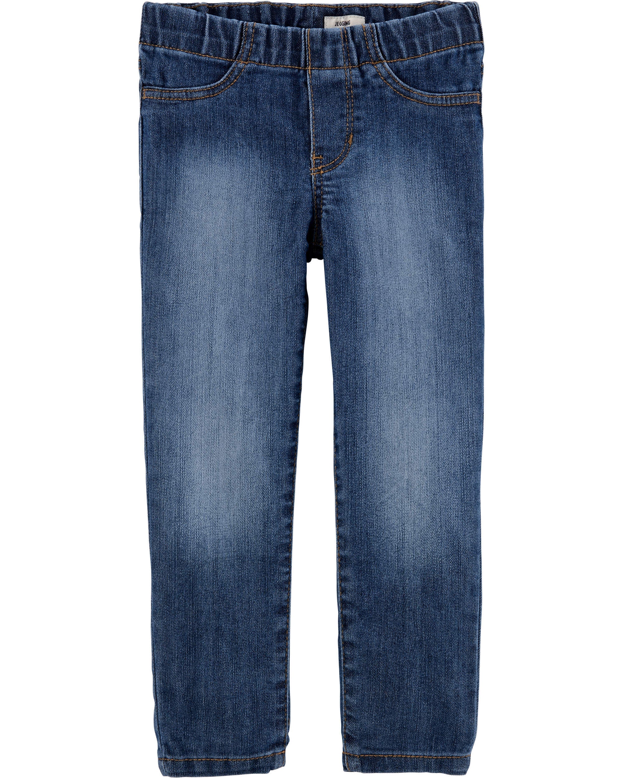 Oceana Blue Wash Toddler Dark Wash Elastic Waist Jeggings