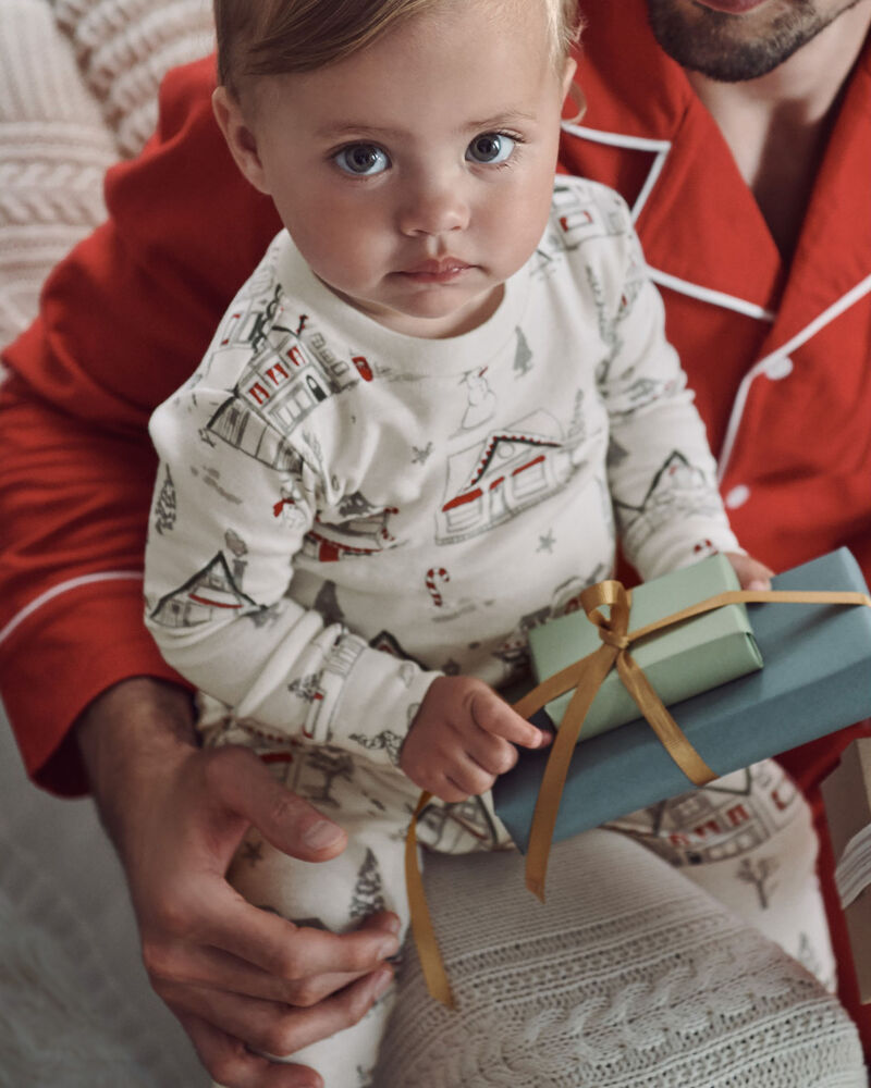 Adult Organic Cotton Flannel Pajamas Set, image 4 of 5 slides