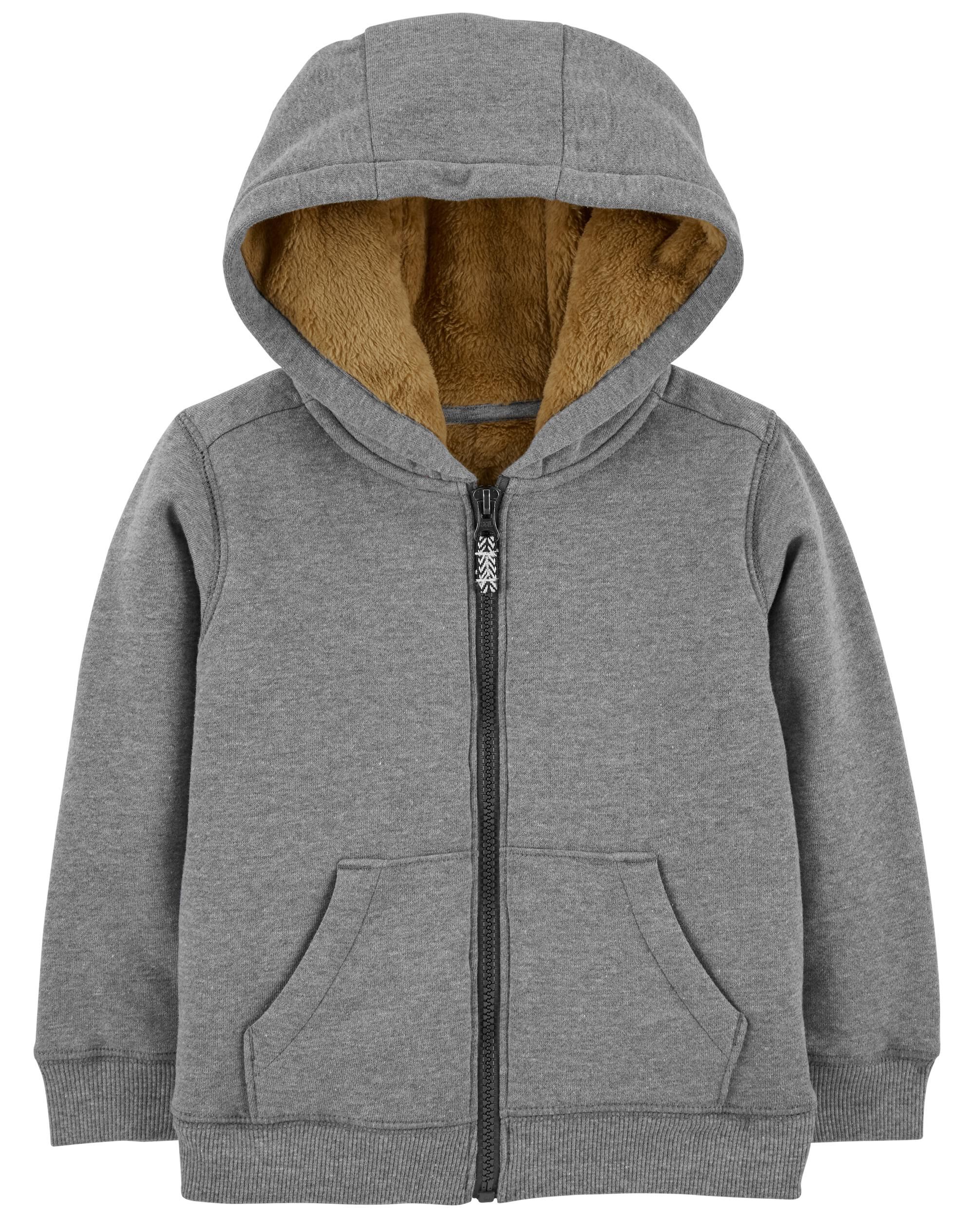 Gray fuzzy pullover discount