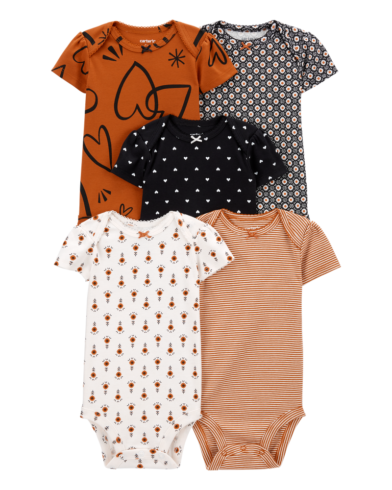 Baby 5-Pack Short-Sleeve Bodysuits, image 1 of 8 slides