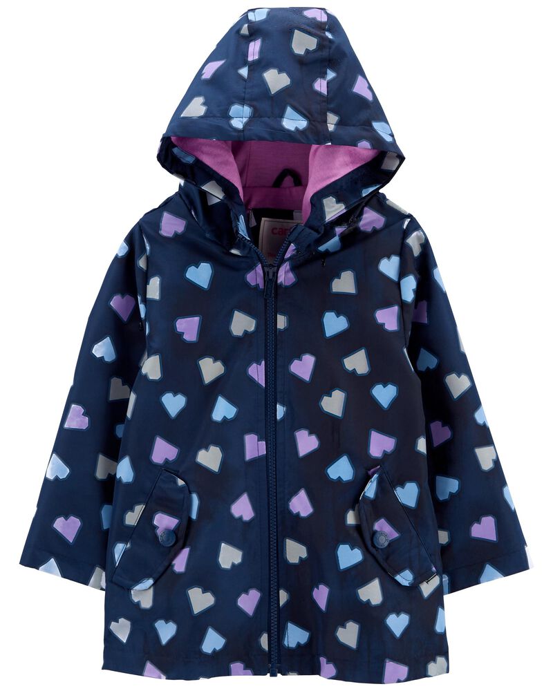 Baby Heart Color-Changing Rain Jacket, image 3 of 6 slides