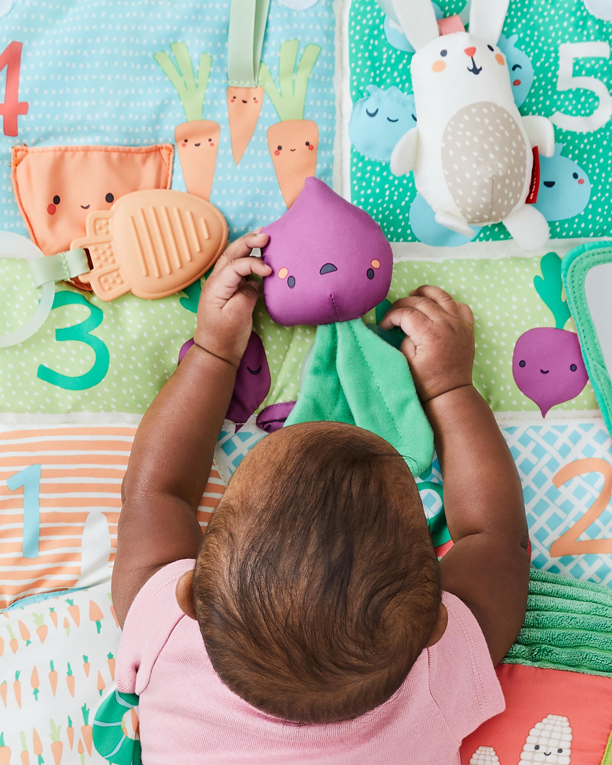 Farmstand Tummy Time Activity Mat, image 4 of 11 slides