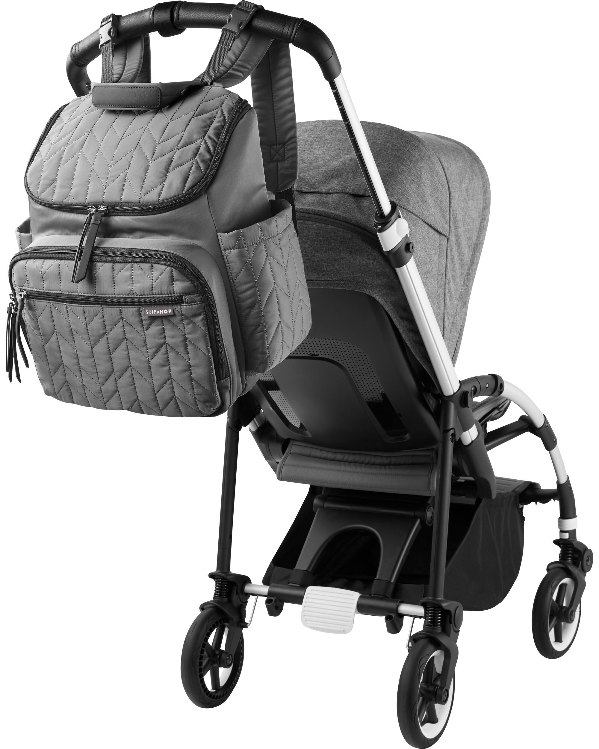 Forma Backpack Diaper Bag - Grey, image 7 of 10 slides