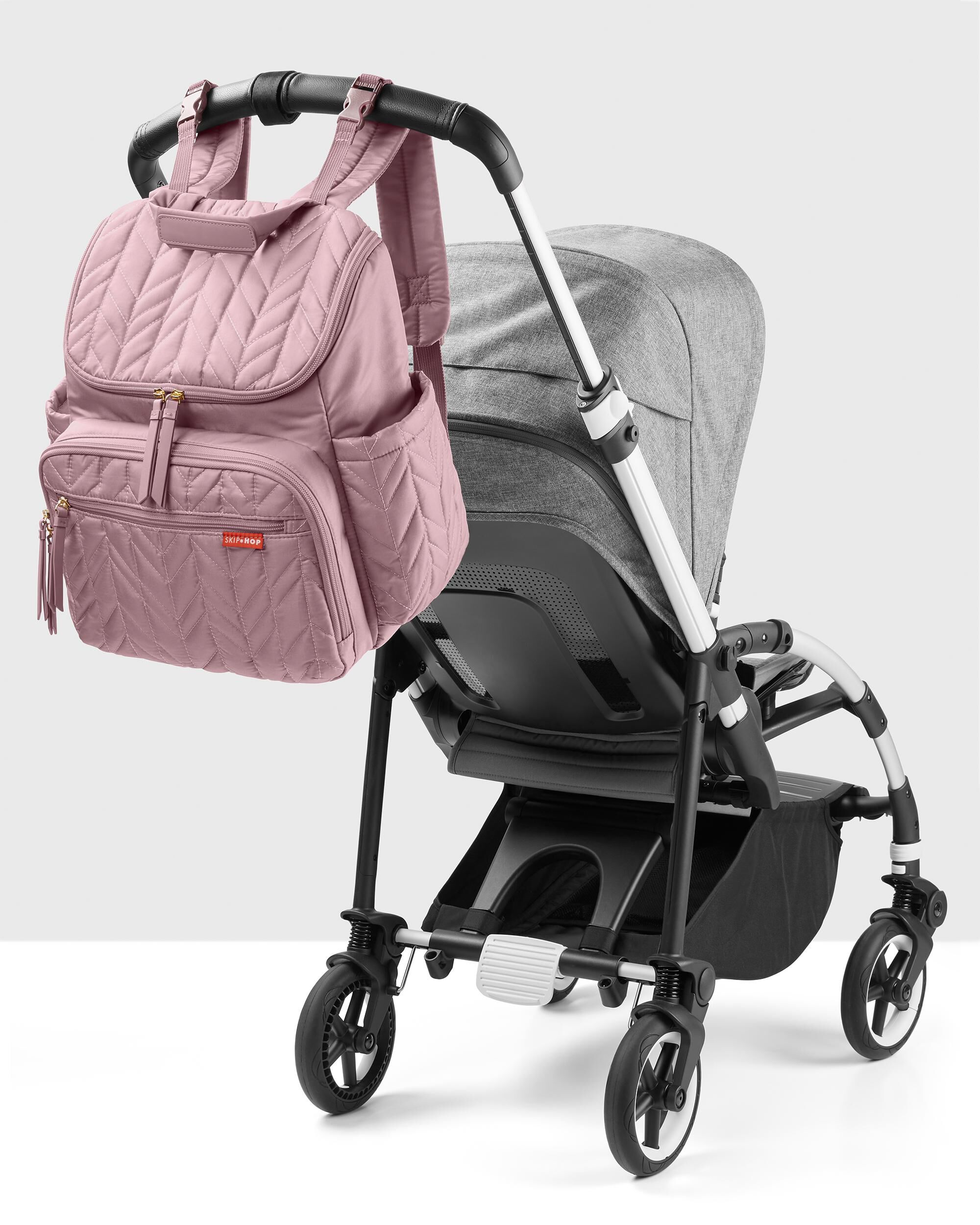 Mauve diaper bag shop