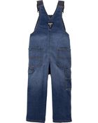 Toddler Denim Overalls - Indigo Bright Wash, image 2 of 3 slides