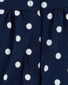 Baby Polka Dot Snap-Up Romper, image 2 of 3 slides