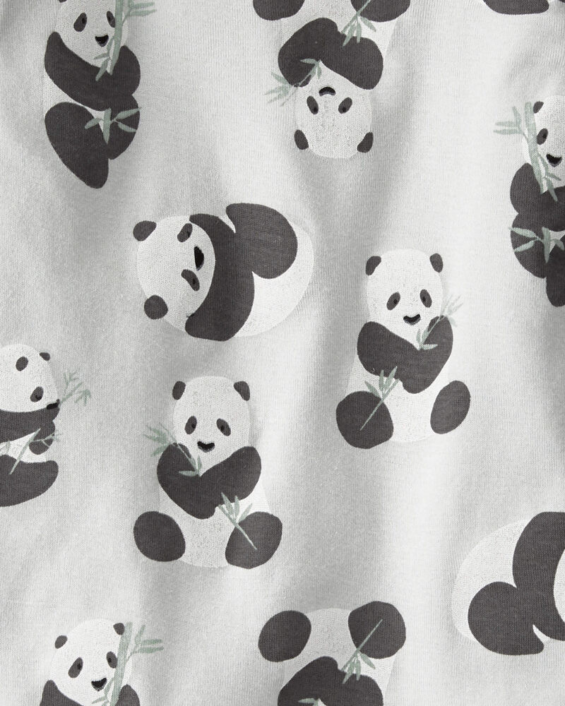Toddler Organic Cotton Pajamas Set in Panda Bear, image 3 of 5 slides