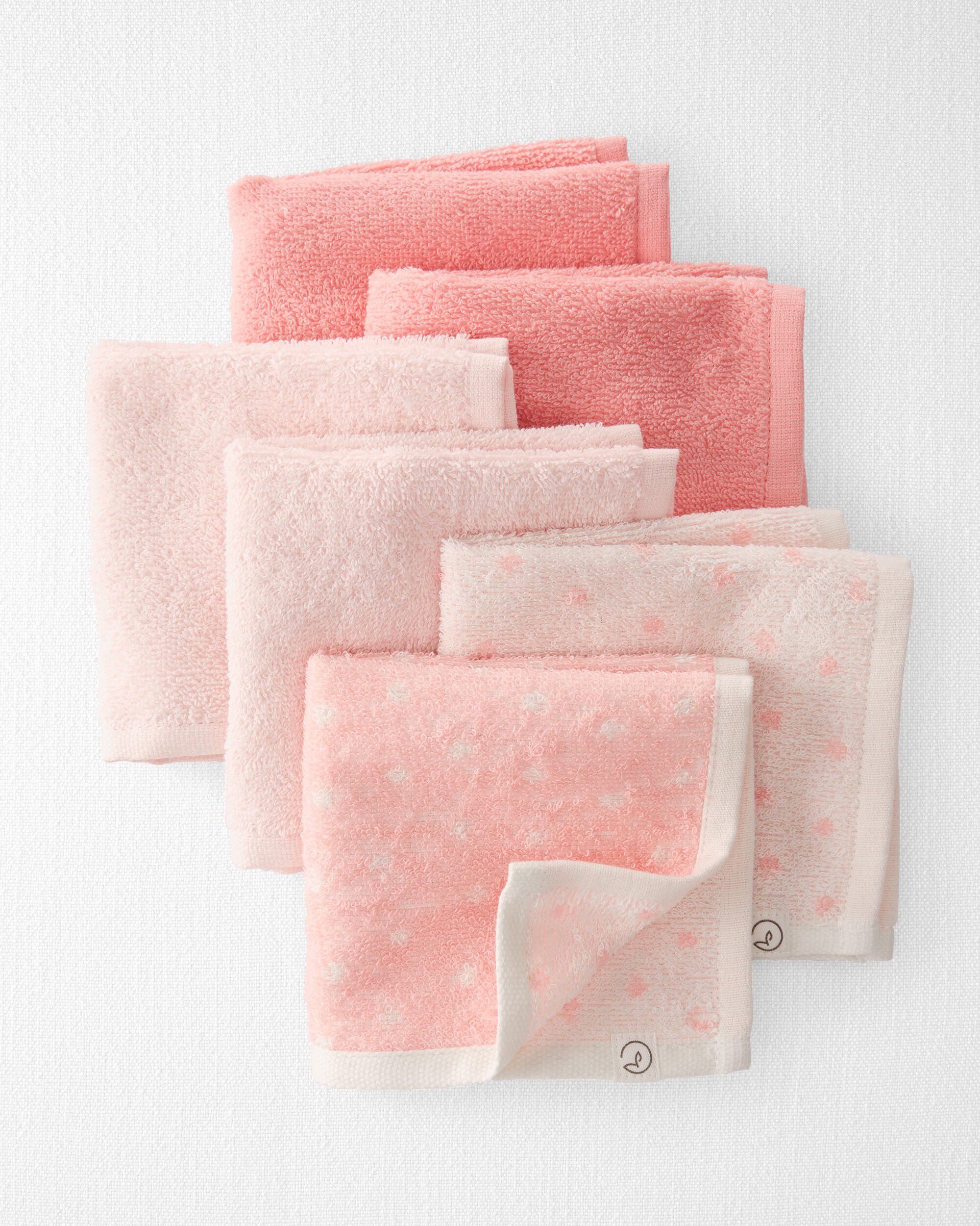 Pink baby washcloths online