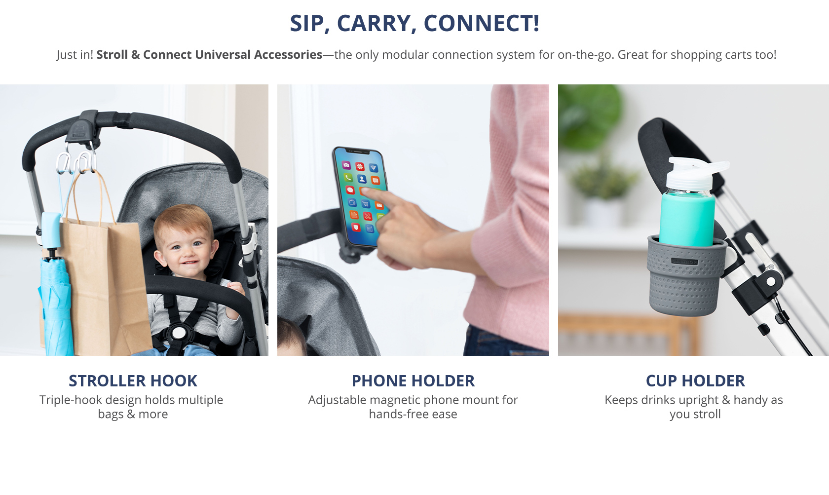 stroll and connect hub and accessories