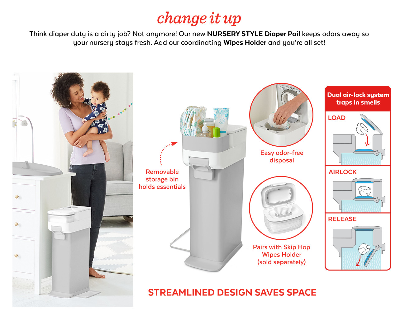 NURSERY STYLE Diaper Pail