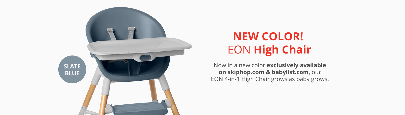 New Color! Eon High Chair | Now in a new color exclusively avaiable on skiphop.com & babylist.com.