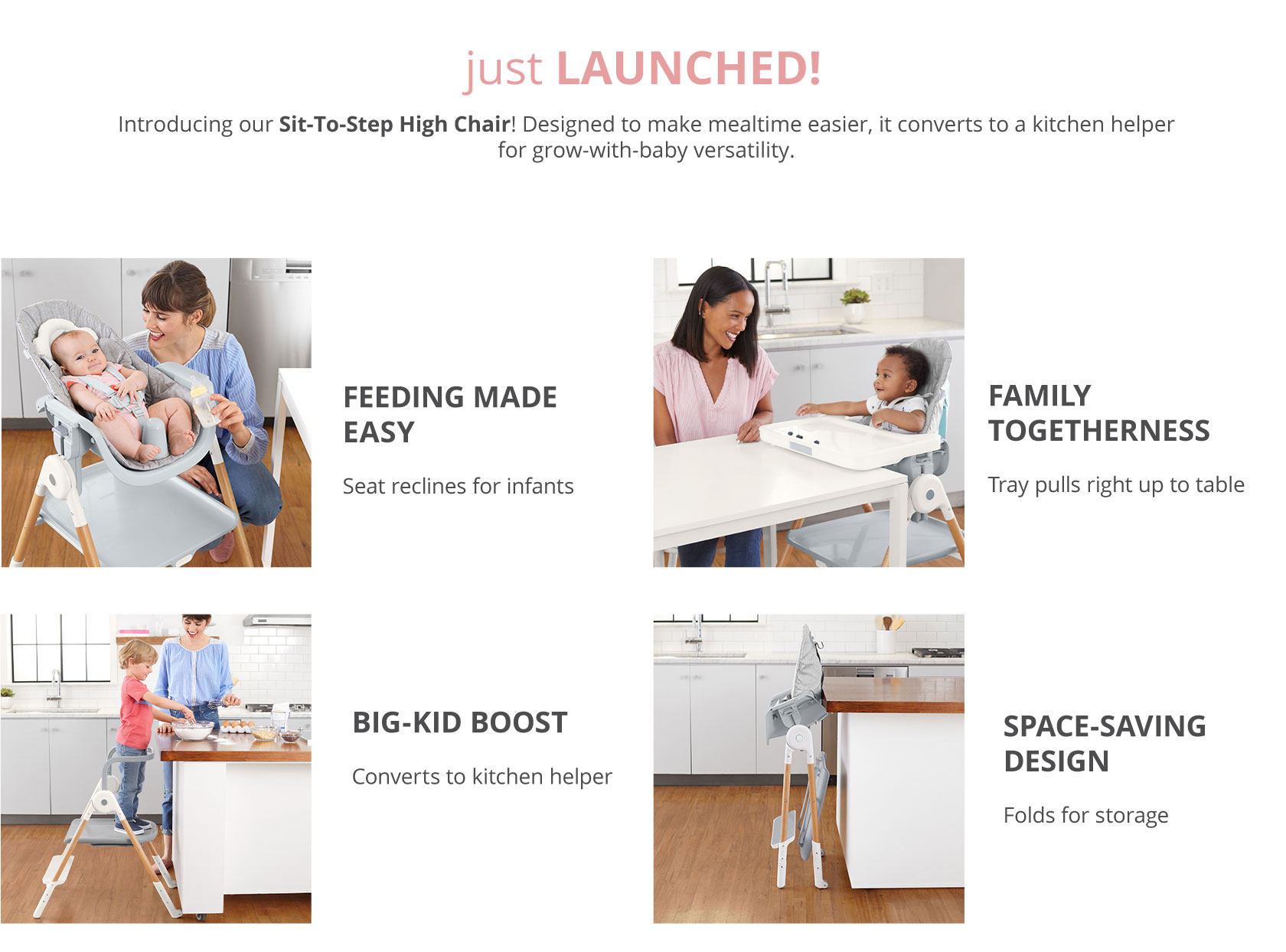 skip hop Sit-To-Step High Chair