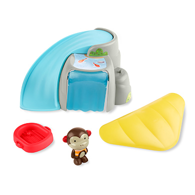 4 piece set with monkey action figure zoo Outdoor Adventure Playset