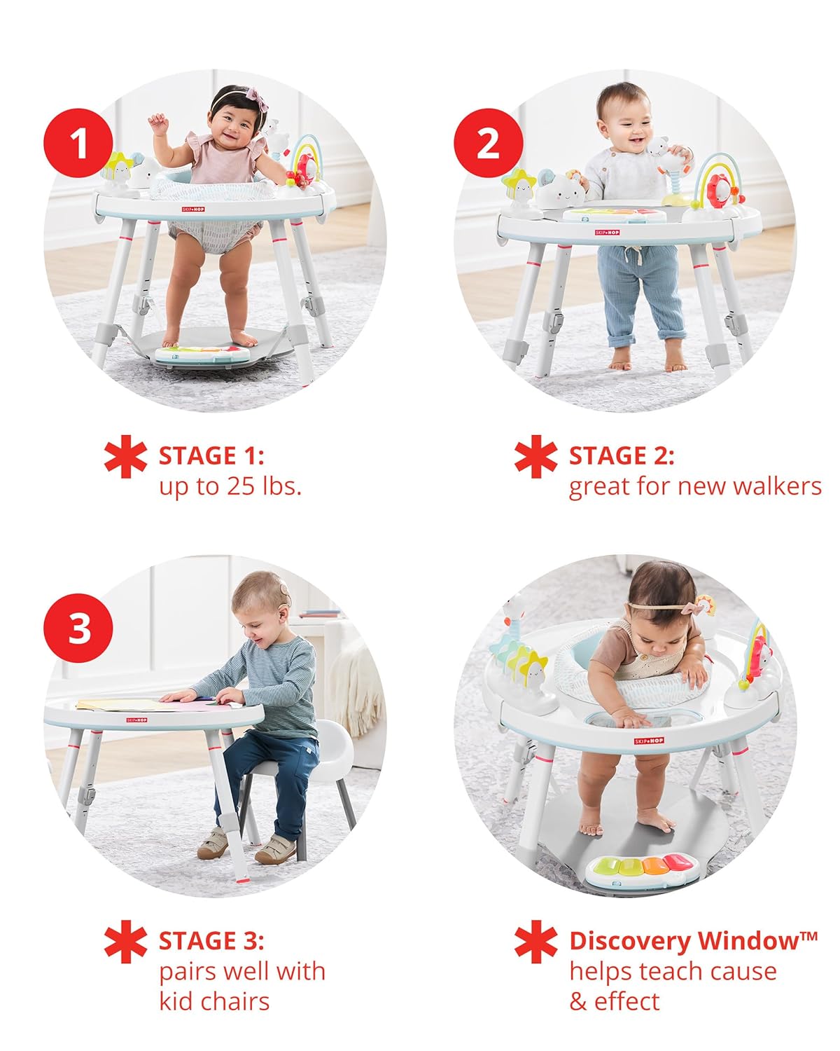 White Silver Lining Cloud 3-in-1 Grow with Me Set with