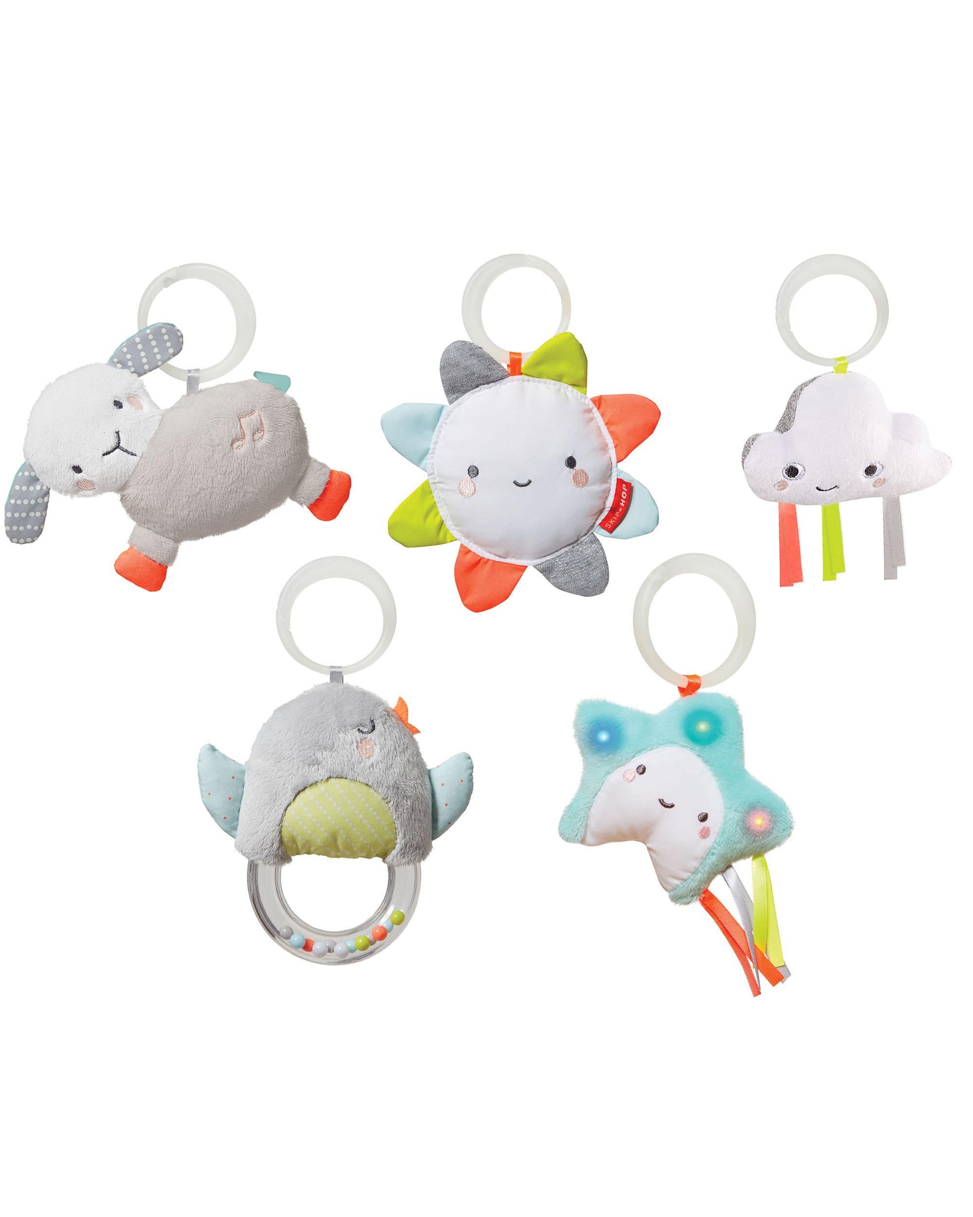 Grey Silver Lining Cloud Activity Gym | skiphop.com