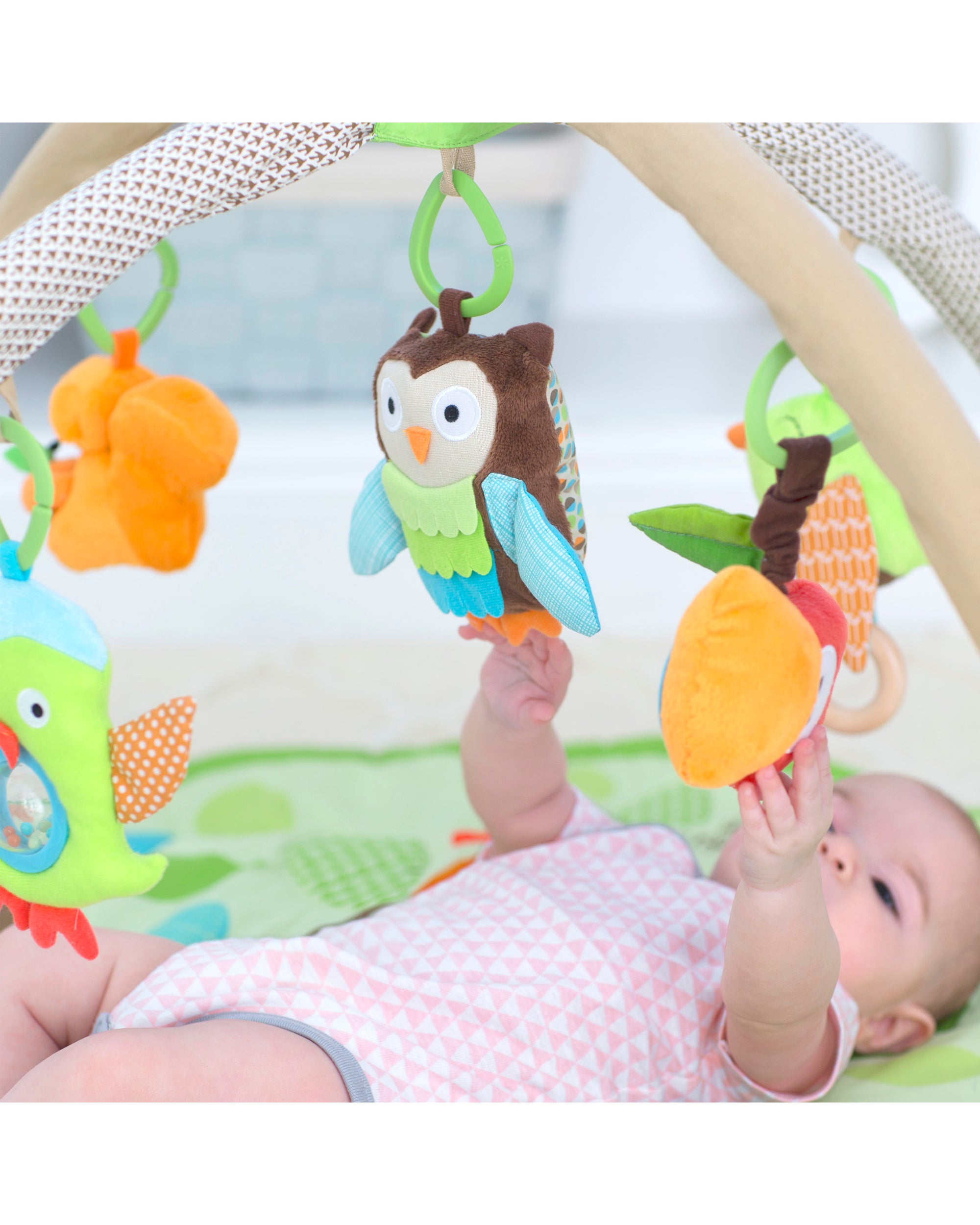 Grey Pastel Treetop Friends Baby Activity Gym | skiphop.com