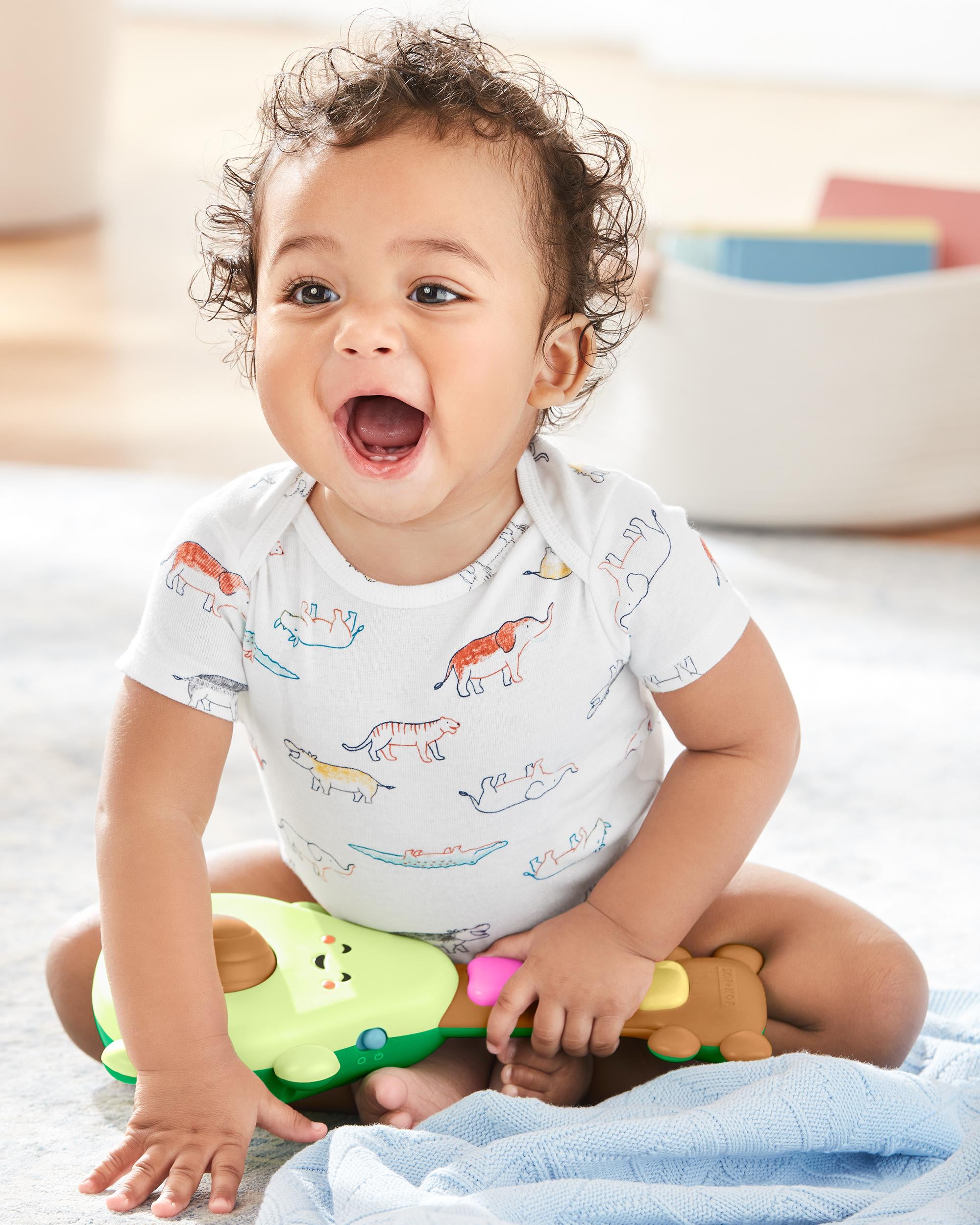 Farmstand Rock A Mole Guitar Baby Toy